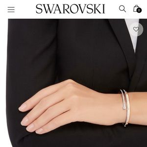 Swarovski Fresh bangle
Round cut, White, Rose gold-tone plated